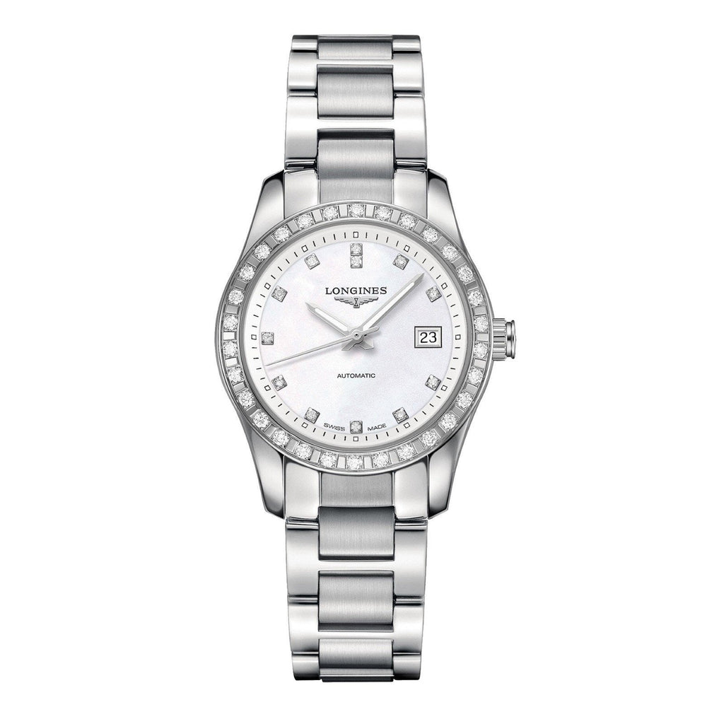 Longines orologio Conquest Classic 29,5mm madreperla automatico acciaio L2.285.0.87.6