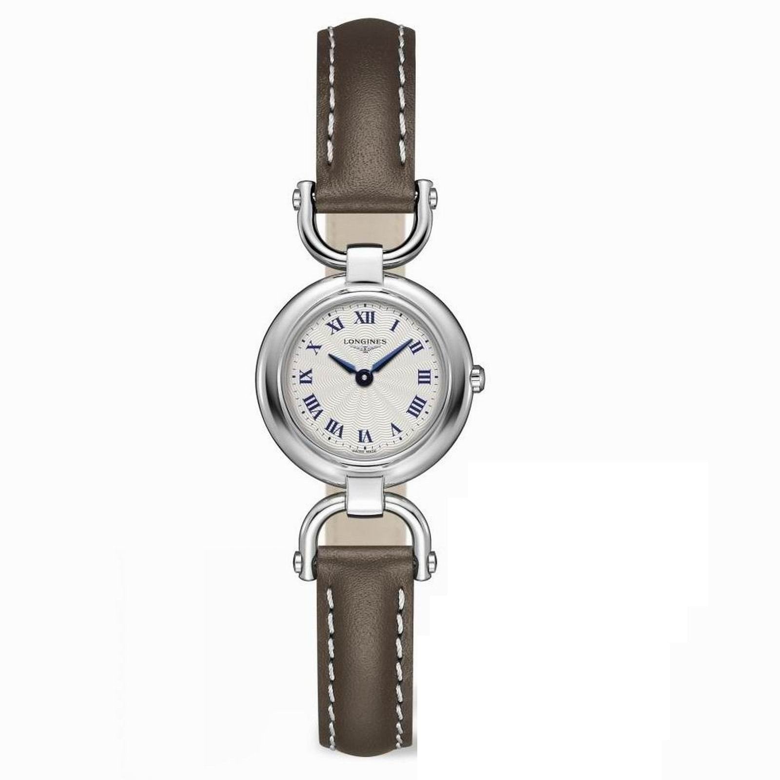 Longines orologio Equestrian 23,5mm argento quarzo acciaio L6.129.4.71.2