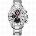 Longines orologio Grand Vitesse Chrono 42mm argento automatico acciaio L3.636.4.76.6