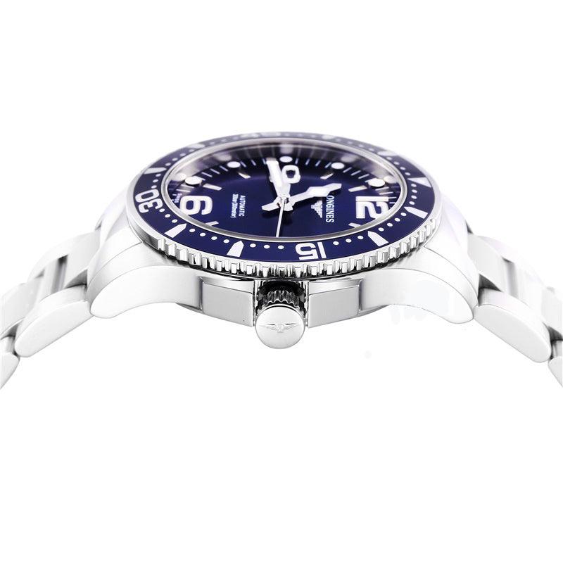 Longines orologio HydroConquest 39mm blu acciaio uomo automatico L3.741.4.96.6