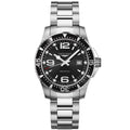 Longines orologio HydroConquest 39mm nero acciaio uomo quarzo L3.730.4.56.6