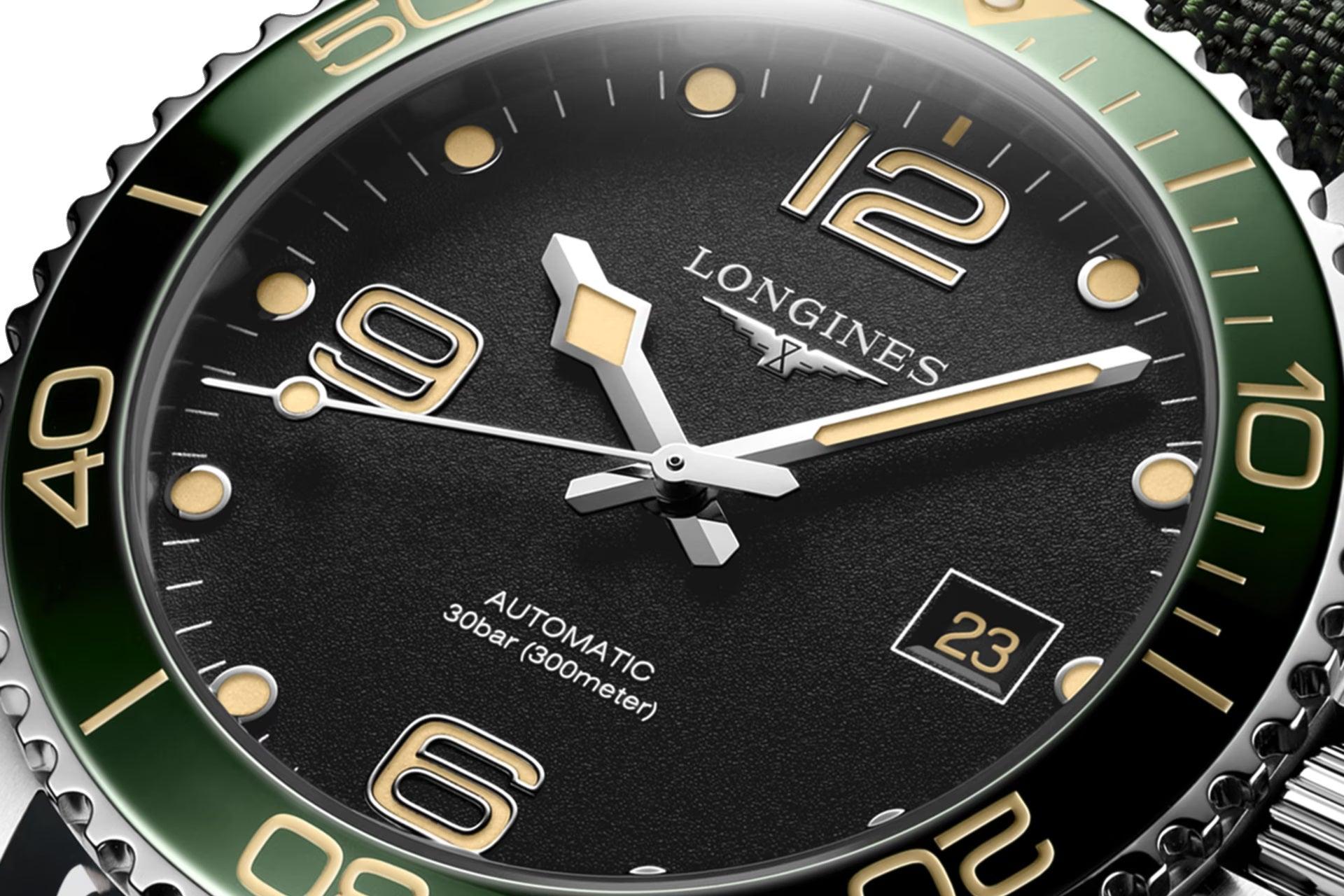 Longines orologio HydroConquest 41mm nero automatico acciaio L3.781.4.05.2
