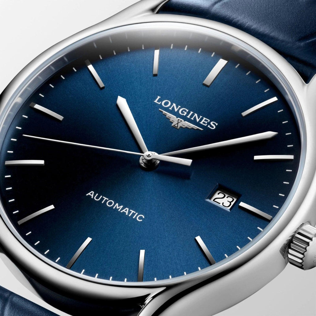 Longines orologio Lyre 40mm blu automatico acciaio L4.961.4.92.2