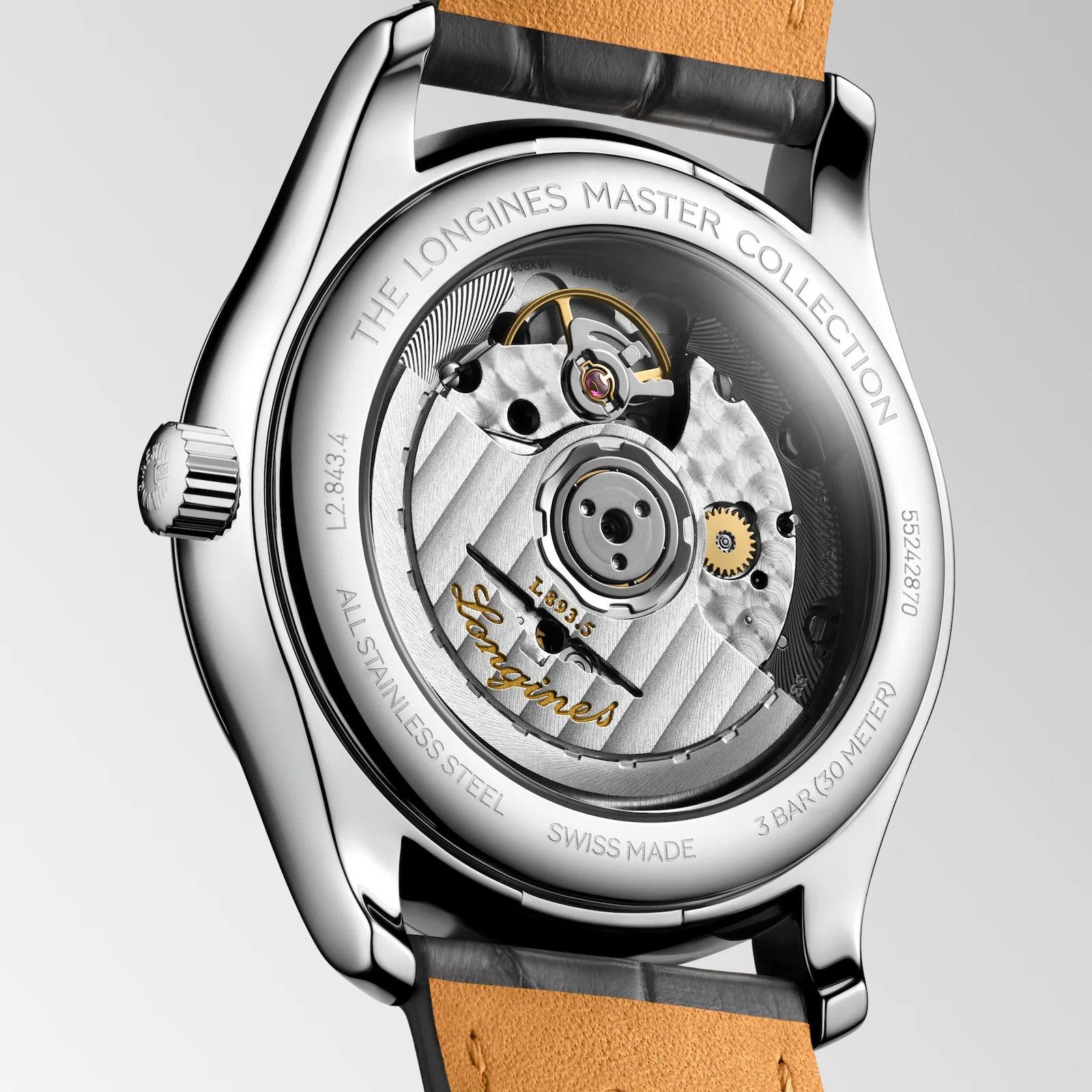 Longines orologio Master Collection 38mm antracite automatico acciaio L2.843.4.63.2