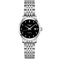 Longines orologio Record collection 30mm nero diamanti automatico COSC acciaio L2.321.4.57.6