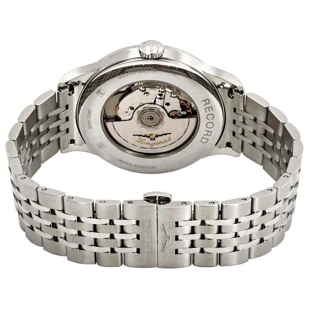 Longines orologio Record collection 40mm bianco mat automatico COSC acciaio L2.821.4.11.6