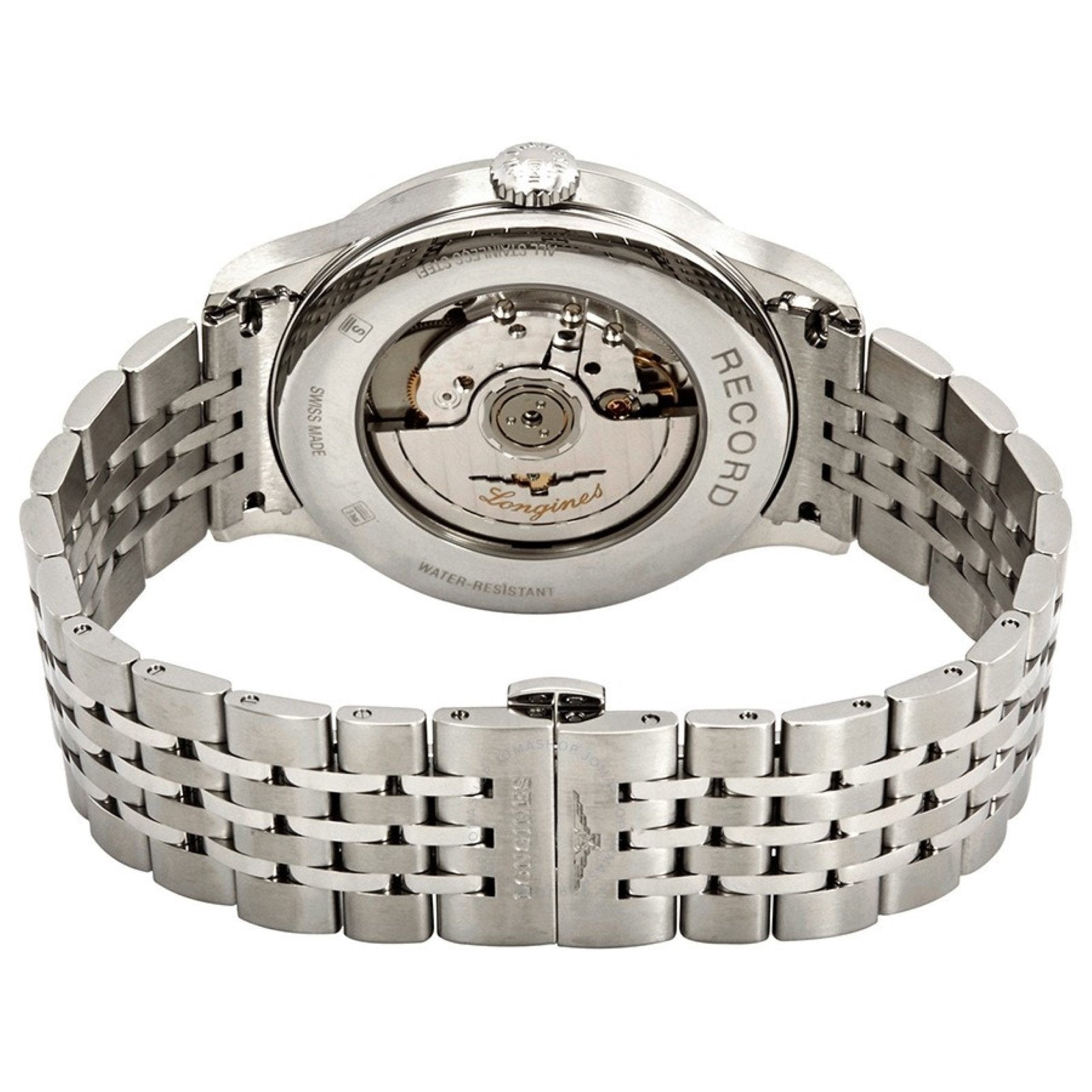 Longines orologio Record collection 40mm bianco mat automatico COSC acciaio L2.821.4.11.6