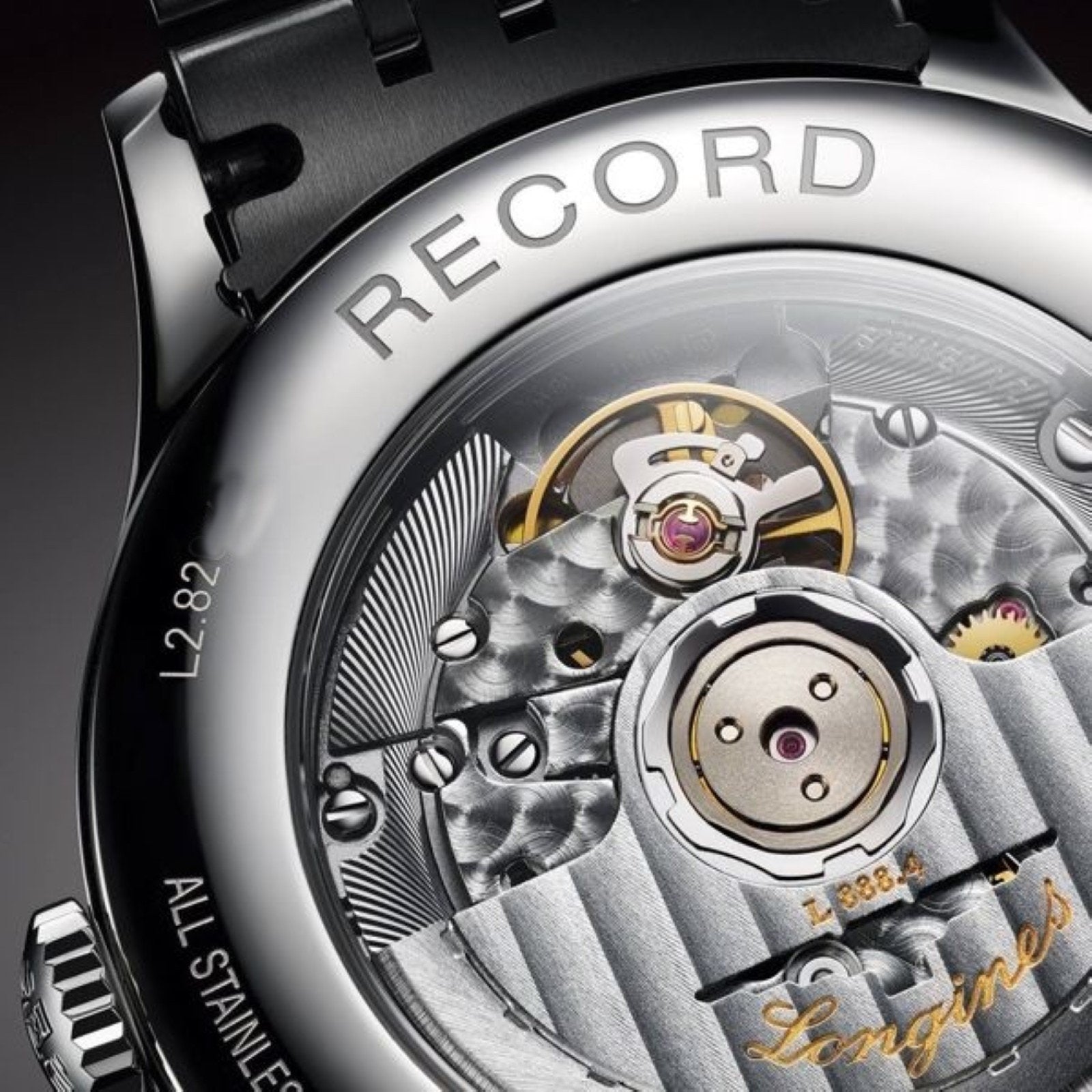 Longines orologio Record collection 40mm bianco mat automatico COSC acciaio L2.821.4.11.6