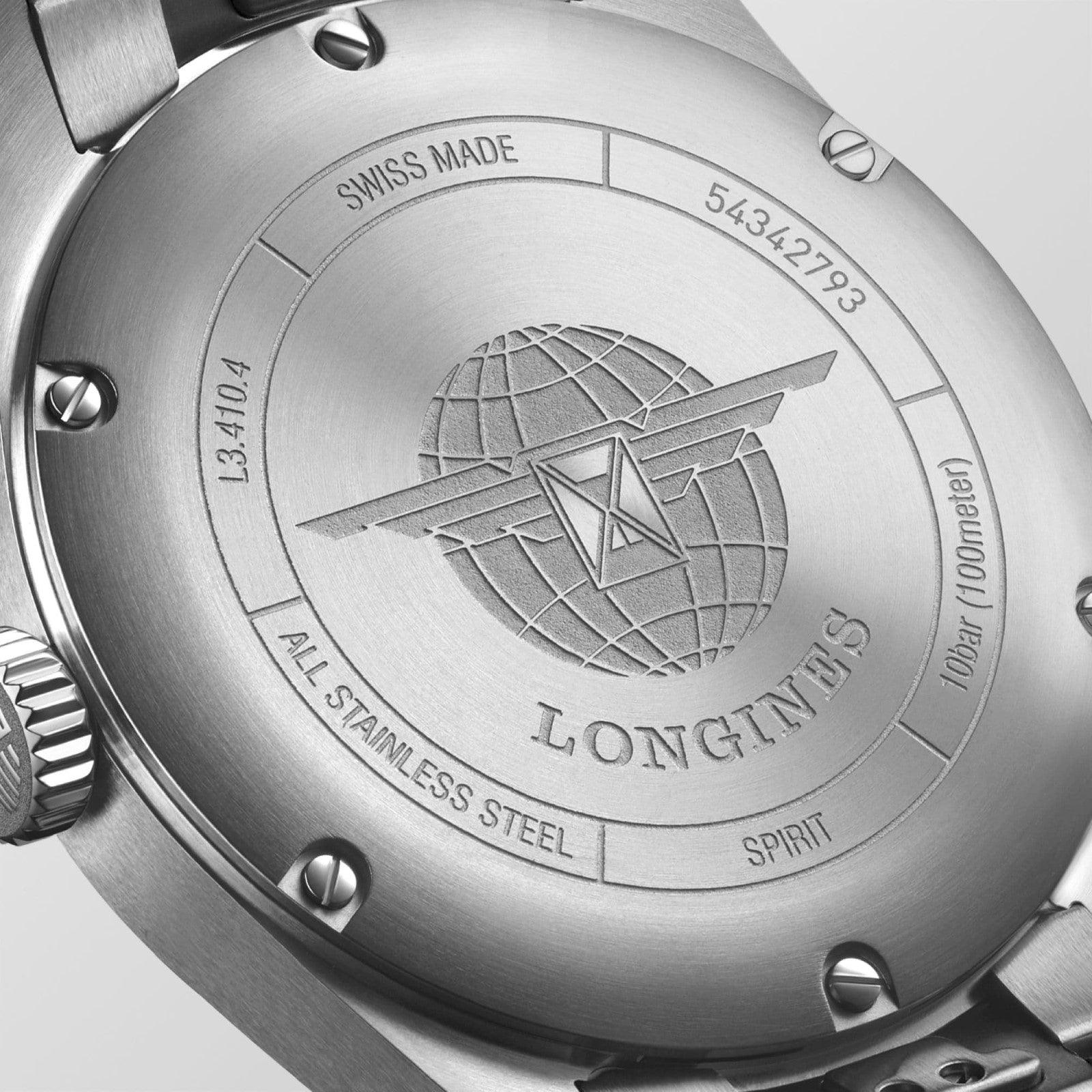 Longines orologio Spirit 37mm champagne automatico acciaio L3.410.4.63.6