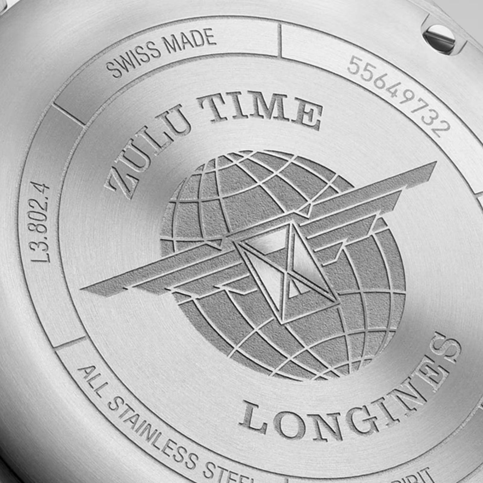Longines orologio Spirit 39mm blu automatico acciaio L3.802.4.93.6