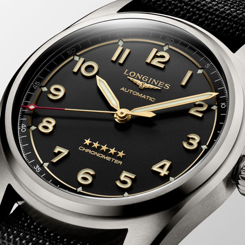 Longines orologio Spirit 40mm antracite automatico titanio L3.810.1.53.2