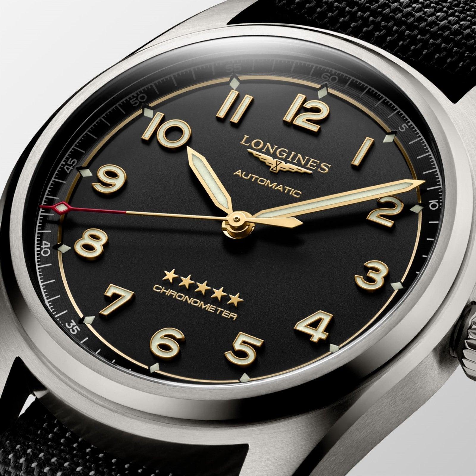 Longines orologio Spirit 40mm antracite automatico titanio L3.810.1.53.2