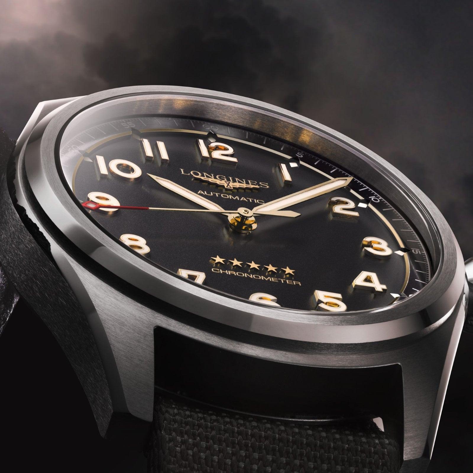 Longines orologio Spirit 40mm antracite automatico titanio L3.810.1.53.2