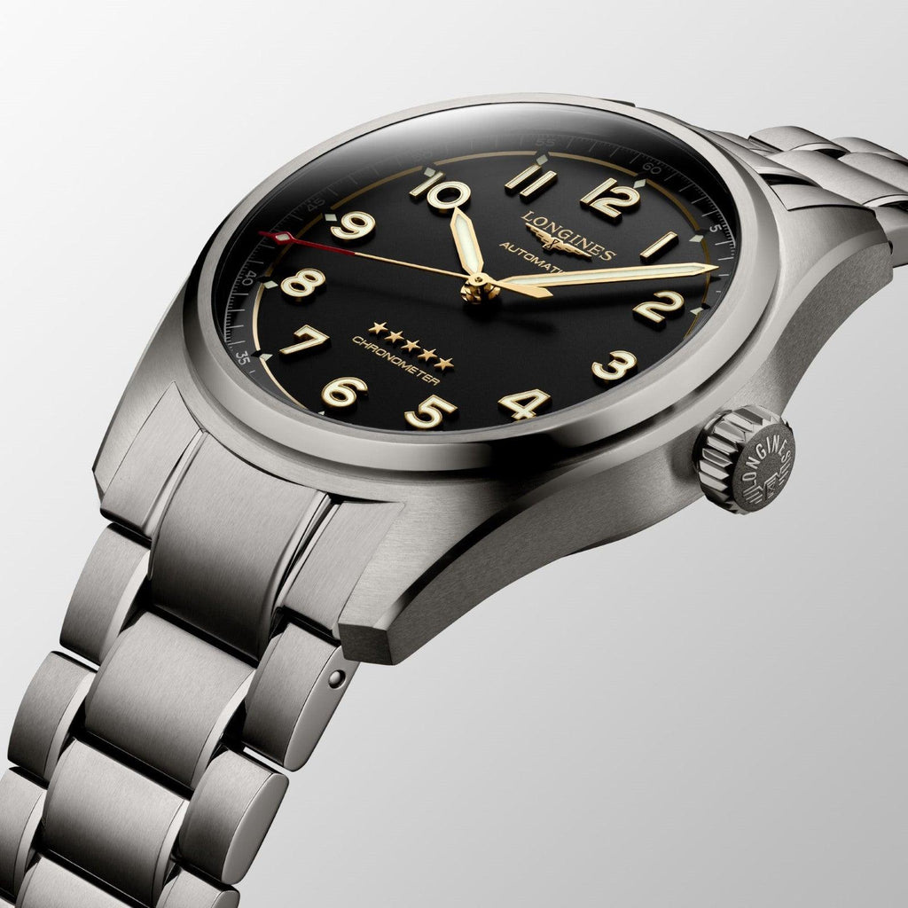 Longines orologio Spirit 42mm antracite automatico titanio L3.811.1.53.6