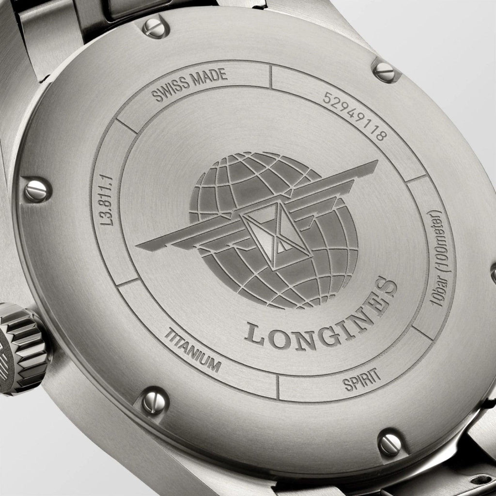 Longines orologio Spirit 42mm antracite automatico titanio L3.811.1.53.6