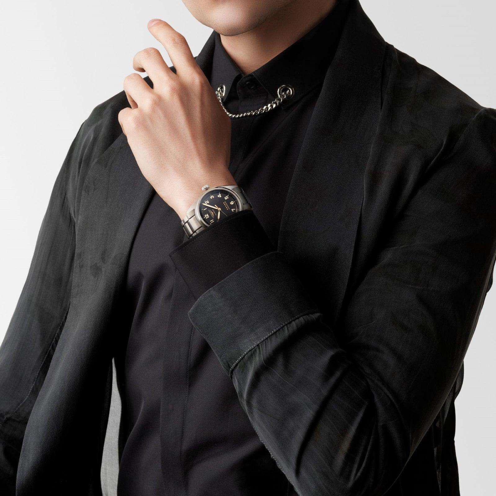 Longines orologio Spirit 42mm antracite automatico titanio L3.811.1.53.6