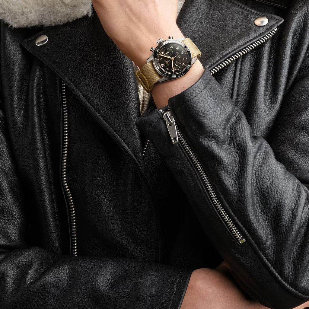 Longines orologio Spirit Flyback 42mm nero automatico acciaio L3.821.4.53.9