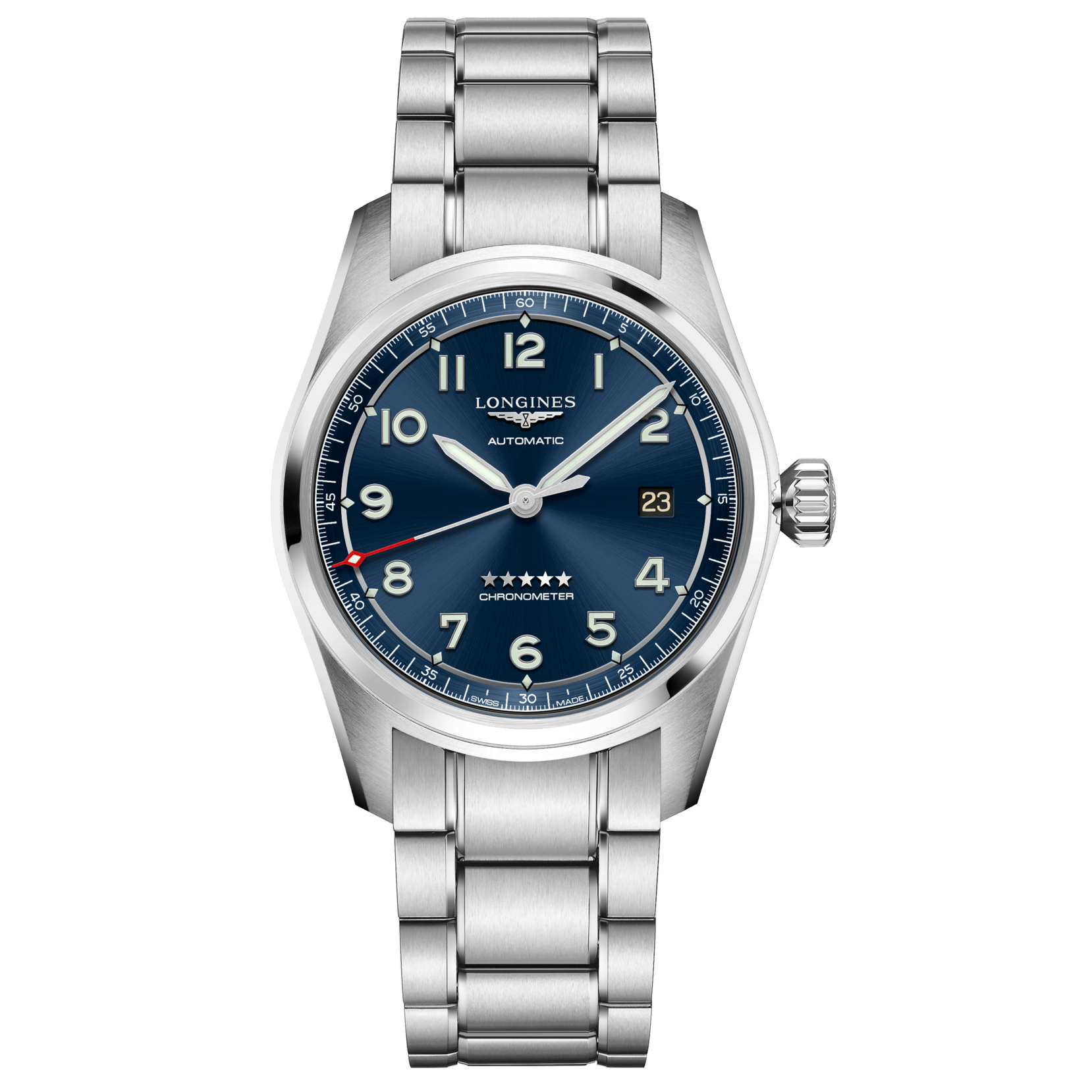 Longines orologio Spirit Prestige Edition 40mm blu automatico acciaio L3.810.4.93.9