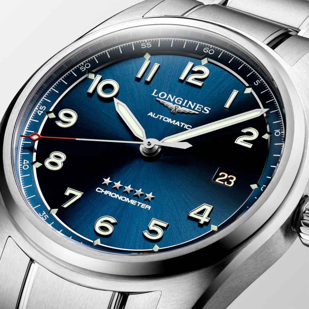 Longines orologio Spirit Prestige Edition 40mm blu automatico acciaio L3.810.4.93.9