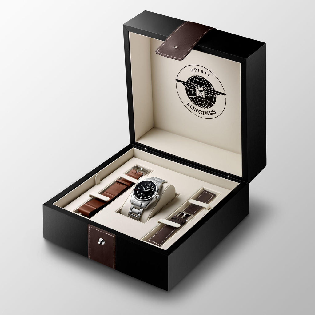 Longines orologio Spirit Prestige Edition 40mm nero mat automatico acciaio L3.810.4.53.9