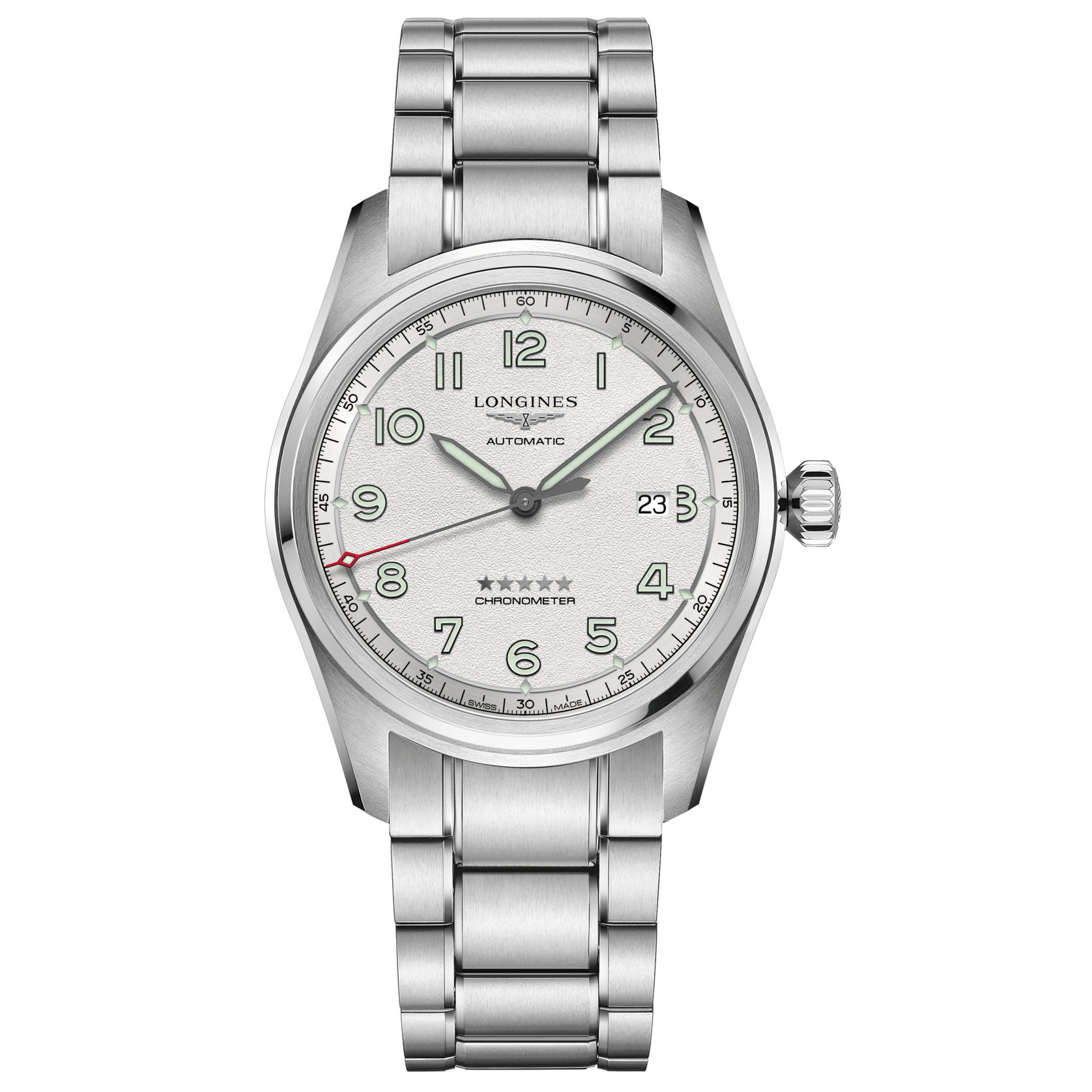 Longines orologio Spirit Prestige Edition 42mm argento automatico acciaio L3.811.4.73.9