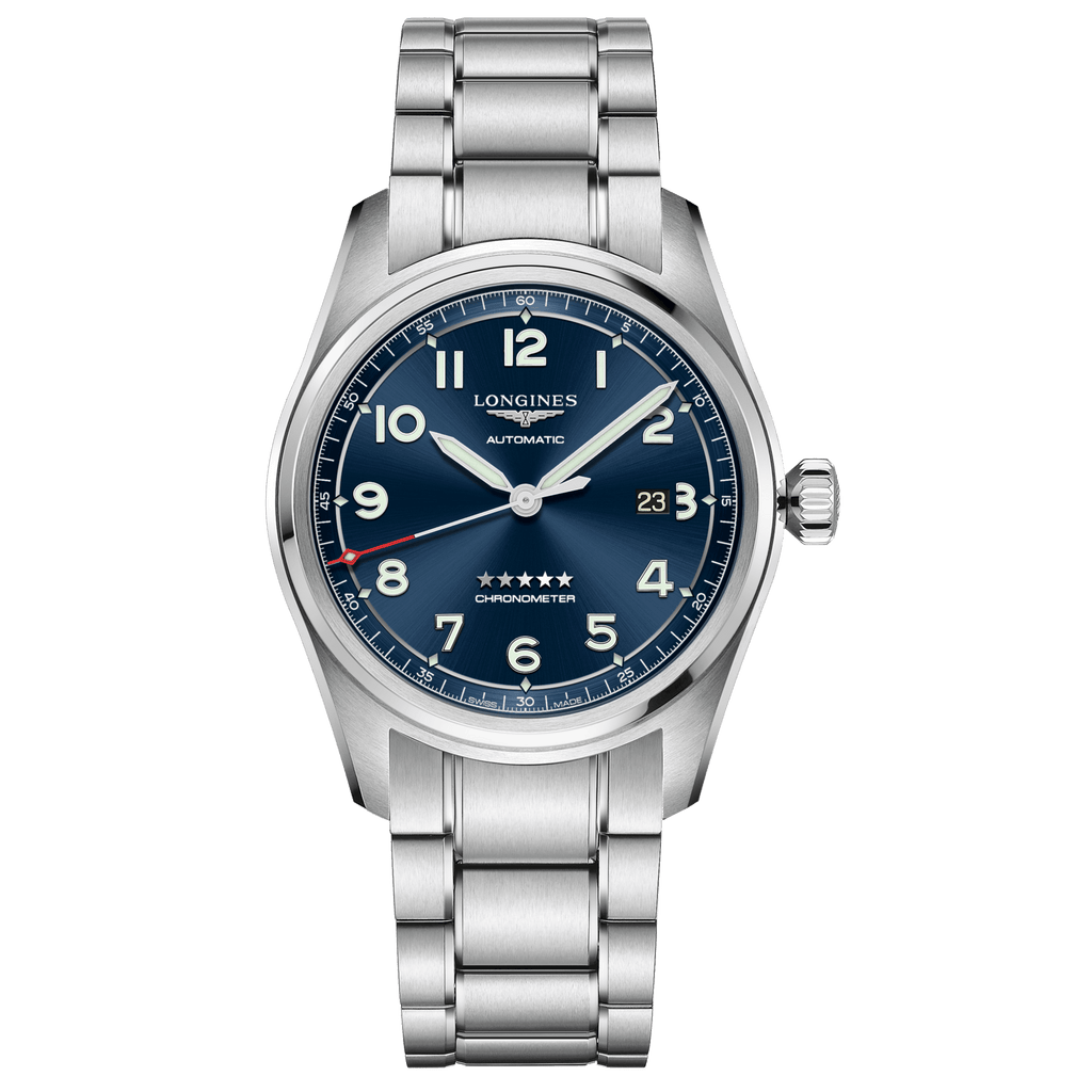 Longines orologio Spirit Prestige Edition 42mm argento automatico acciaio L3.811.4.93.9