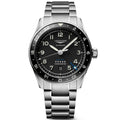 Longines orologio Spirit Zulu Time 42mm nero automatico acciaio L3.812.4.53.6
