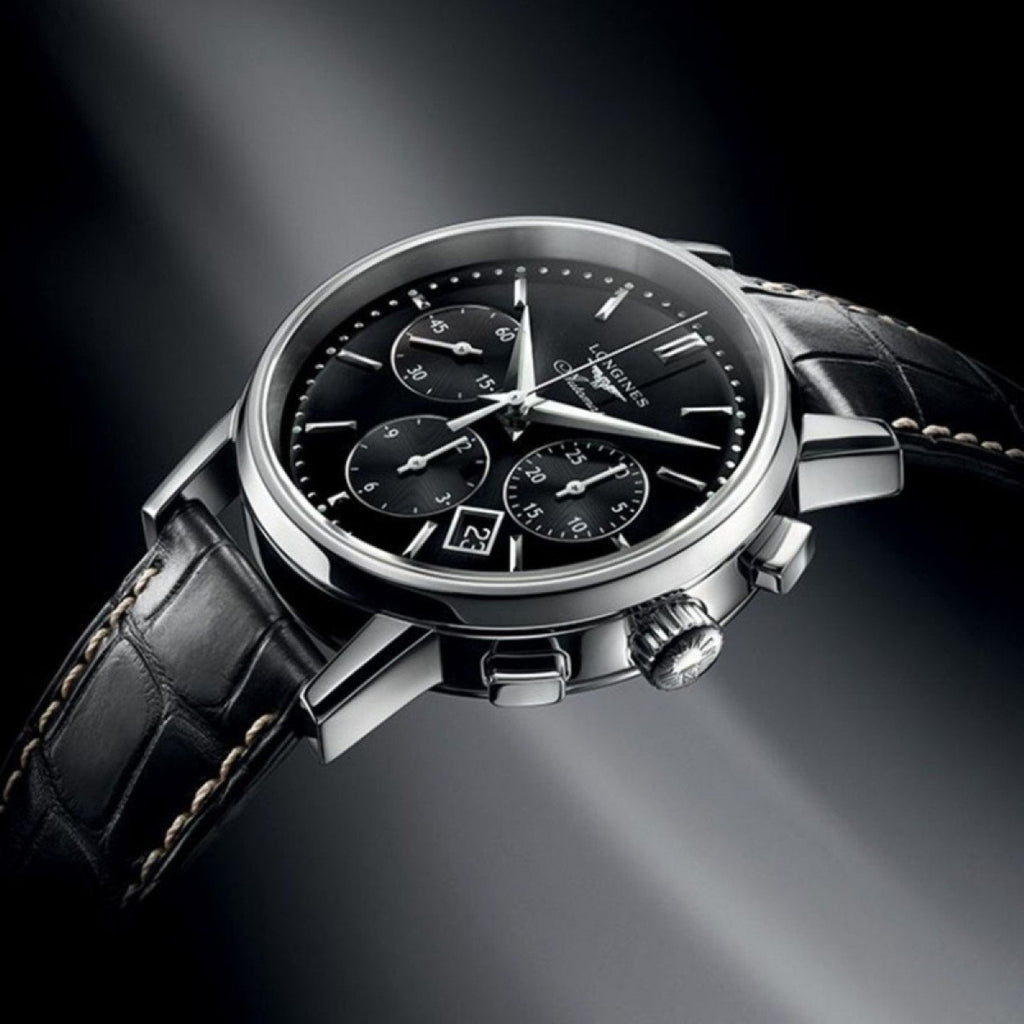 Longines orologio The Column Wheel Chronograph 40mm nero automatico acciaio L2.749.4.52.0