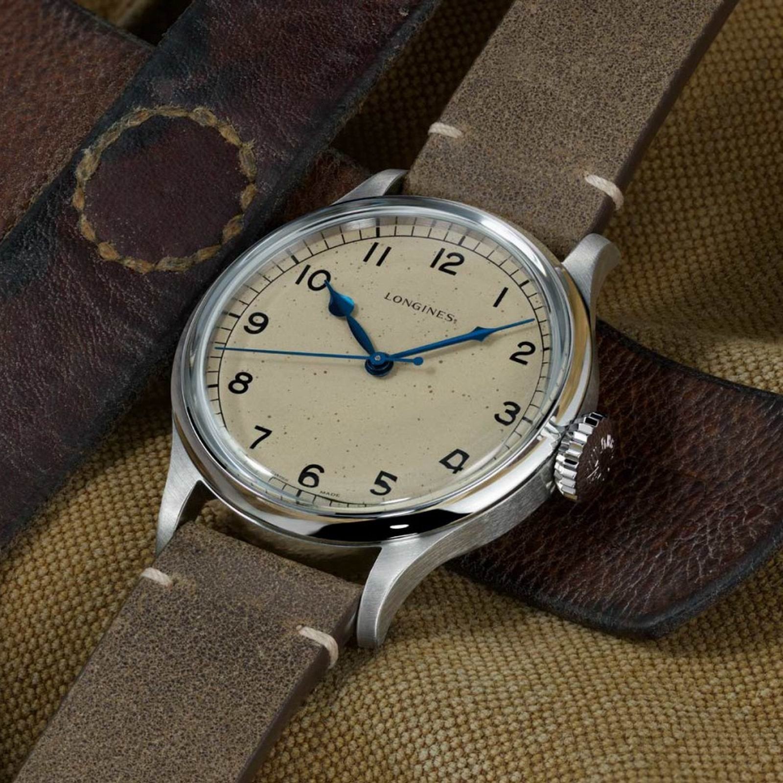 Longines orologio The Longines Heritage Military 38,5 mm argento automatico acciaio L2.819.4.93.2
