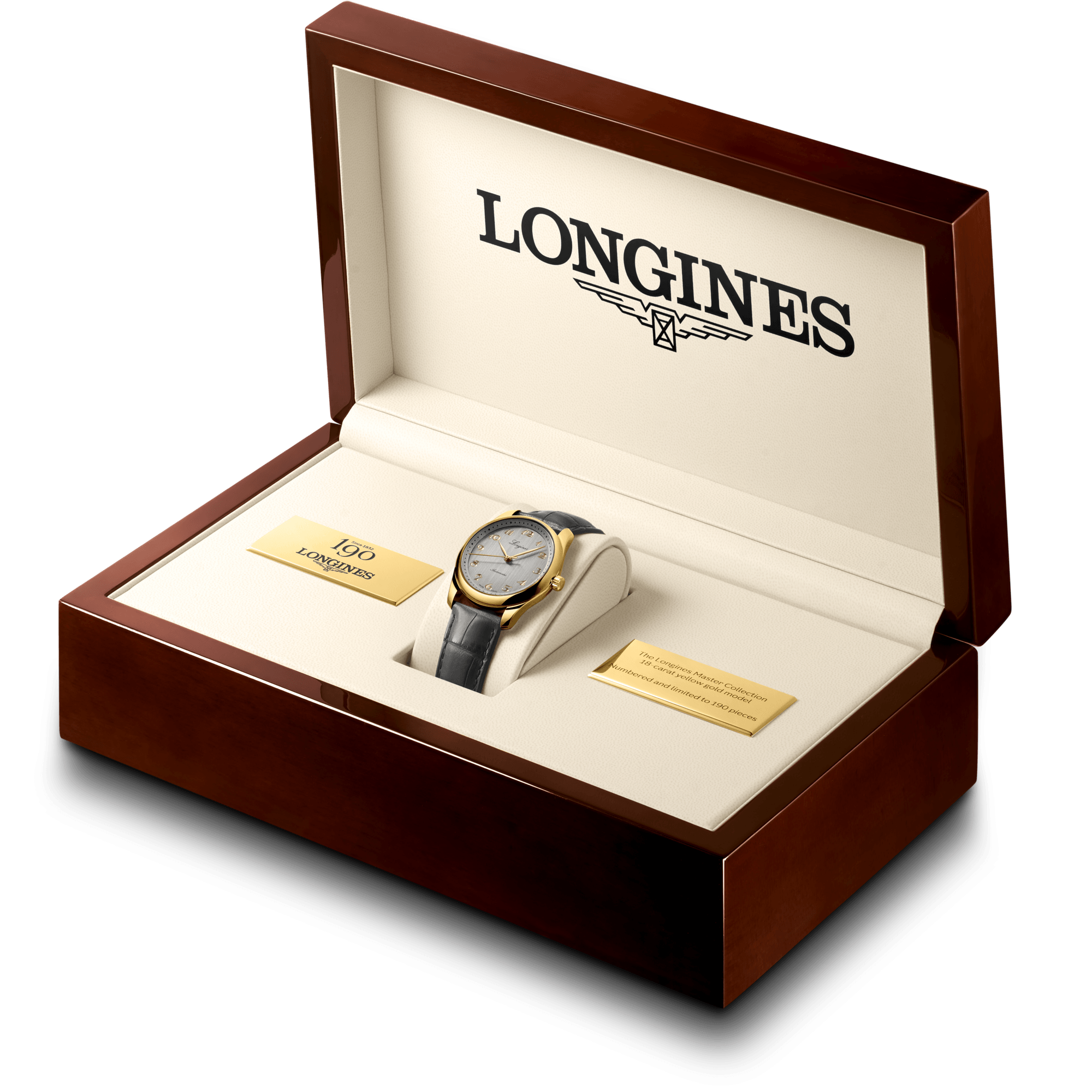 Longines orologio The Longines Master Collection 190th Anniversary Limited Edition 40mm grigio oro 18kt automatico L2.793.6.73.2