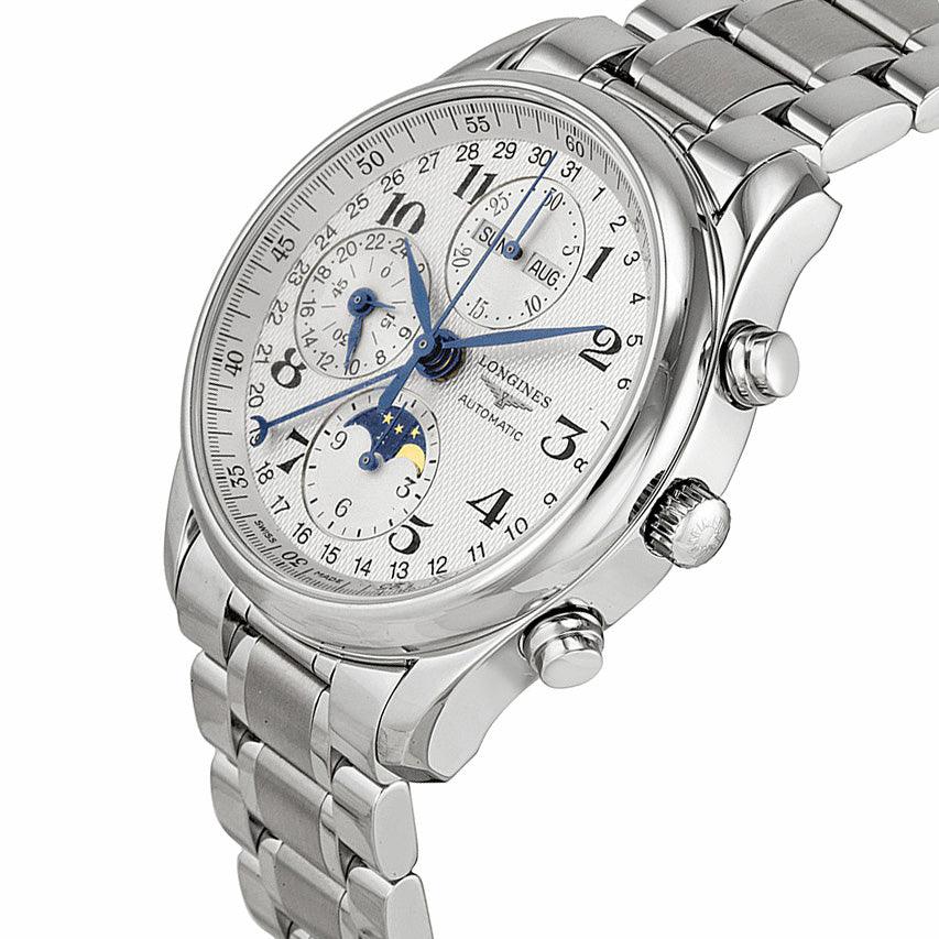Longines orologio The Longines Master Collection 40mm argento acciaio uomo cronografo automatico L2.673.4.78.6