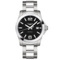 Longines orologio uomo Conquest nero 41mm quarzo acciaio L3.759.4.58.6