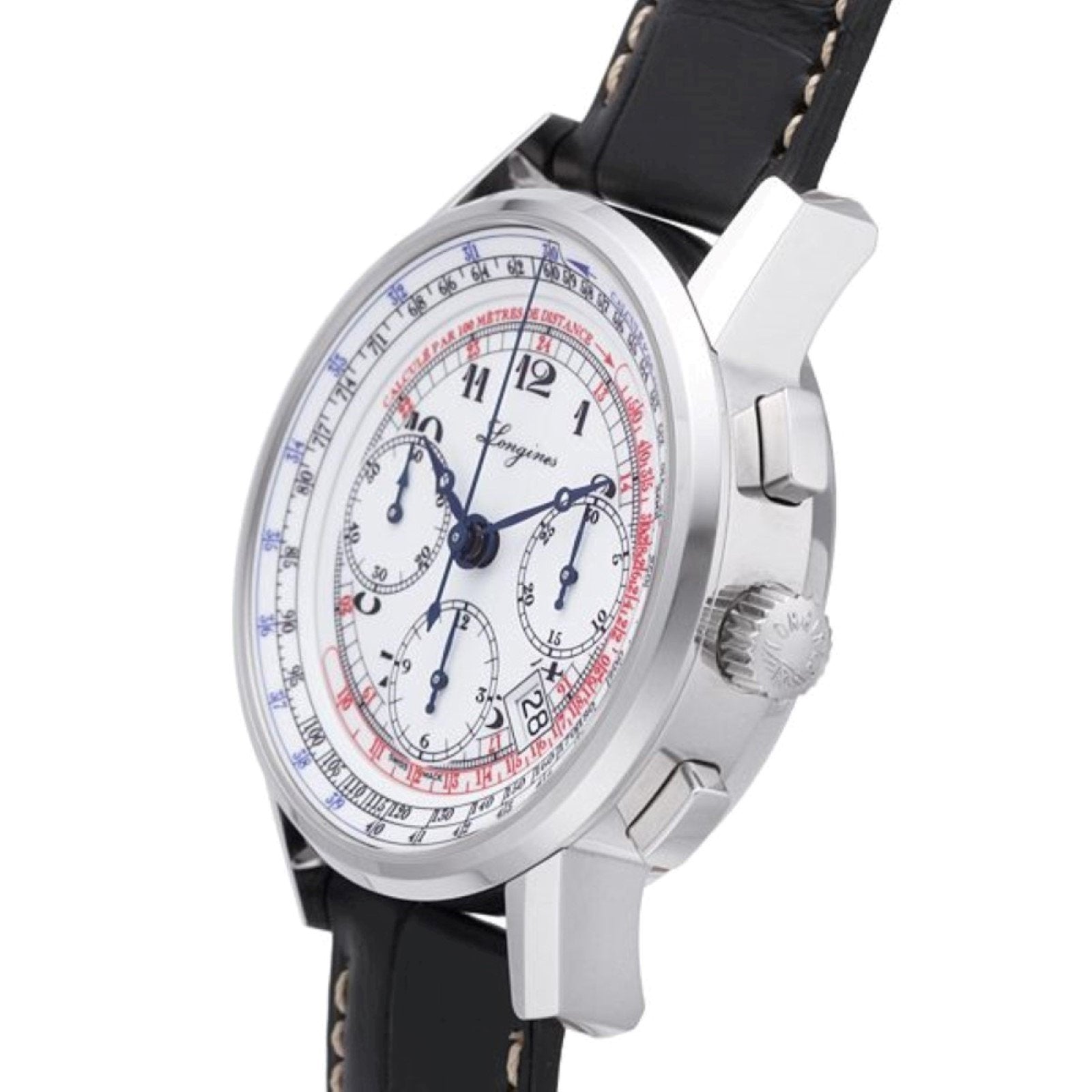 Longines orologio uomo Heritage Chronograph 41mm automatico acciaio L2.781.4.13.2