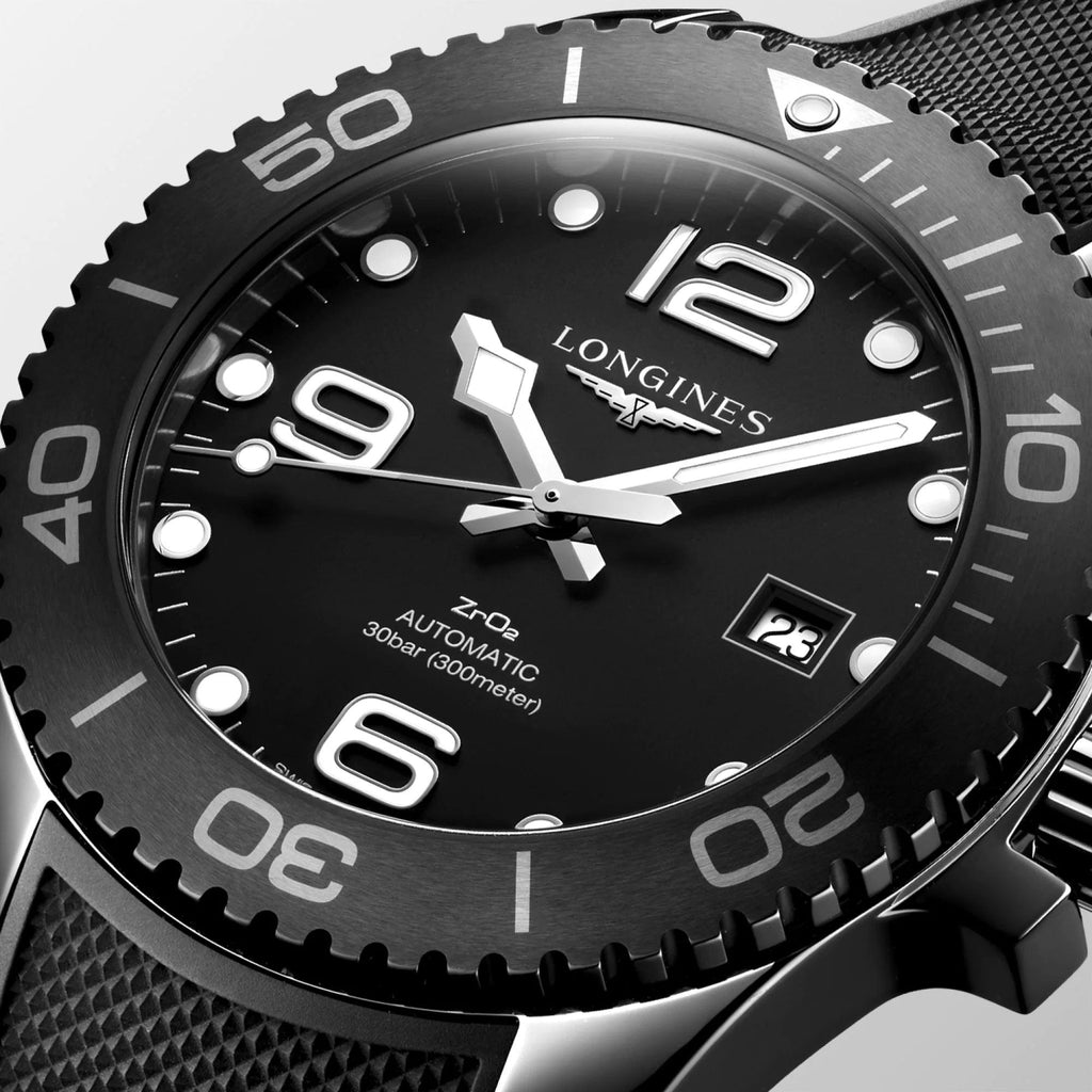 Longines orologio uomo HydroConquest 43mm automatico ceramica nera L3.784.4.56.9