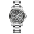 Longines orologio uomo HydroConquest cronografo grigio 41mm automatico acciaio L3.783.4.76.6