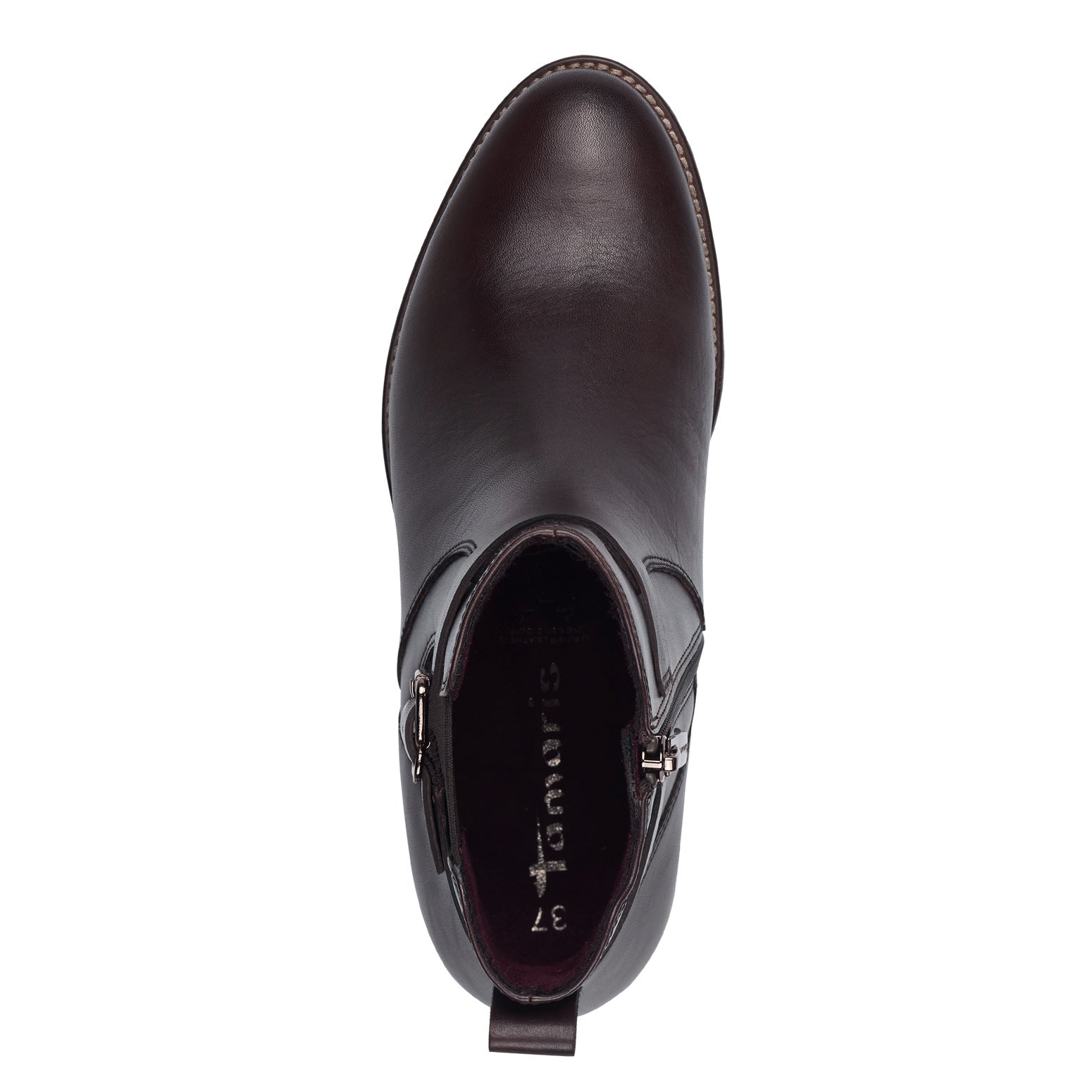 Tamaris Tronchetto pelle marrone