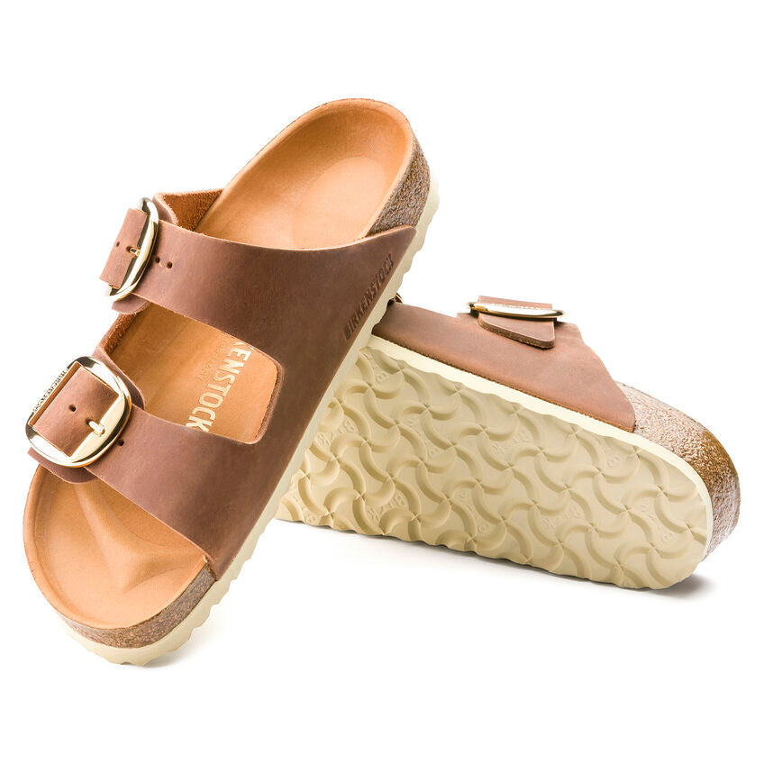Birkenstock Arizona Big Buckle Cognac Pianta Stretta