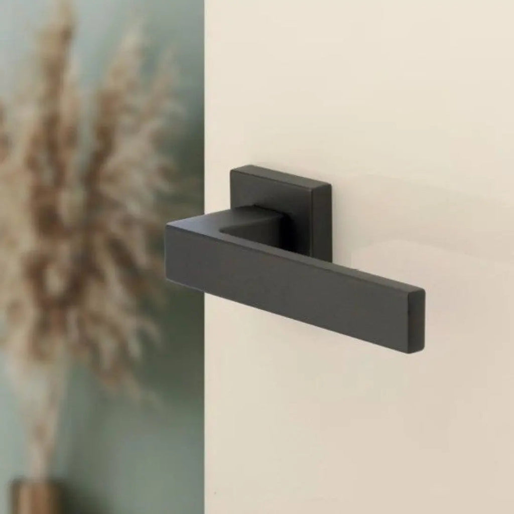 MANIGLIA PER PORTA AURA NERO OPACO