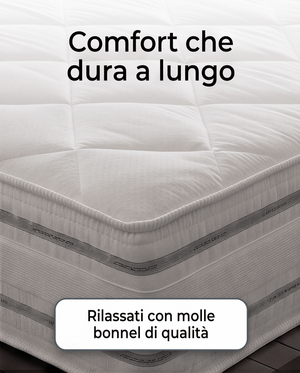 Materasso a Molle Box Ignifugo Certificato Classe 1 IM H26 cm