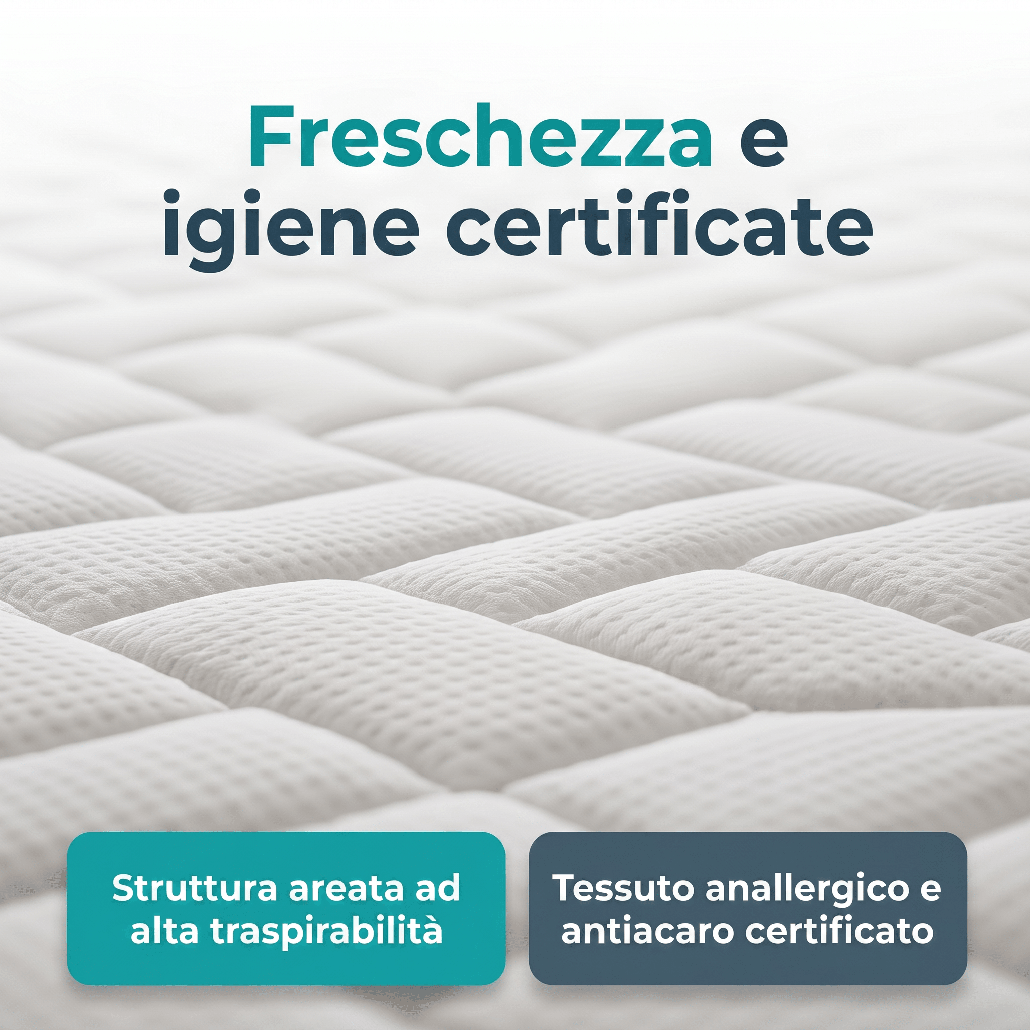 Materasso Memory Multionda – 7 Zone, 23 cm, Anallergico | COMFORT3