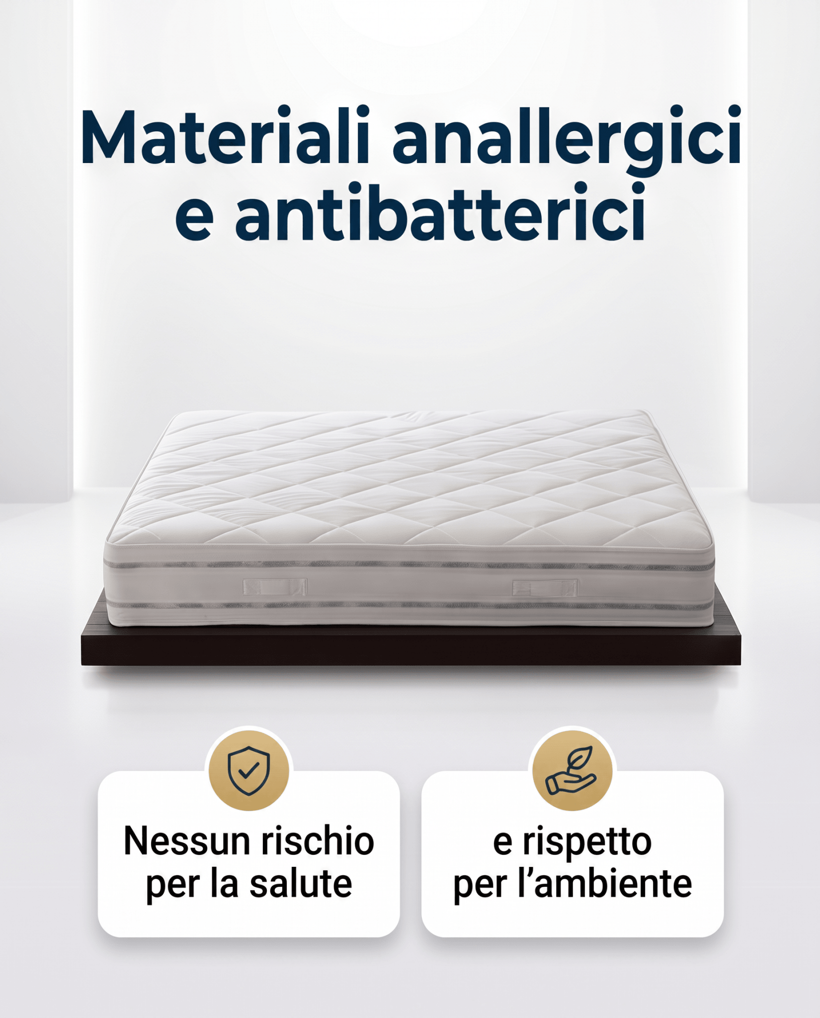 Materasso a Molle Box Ignifugo Certificato Classe 1 IM H20 cm