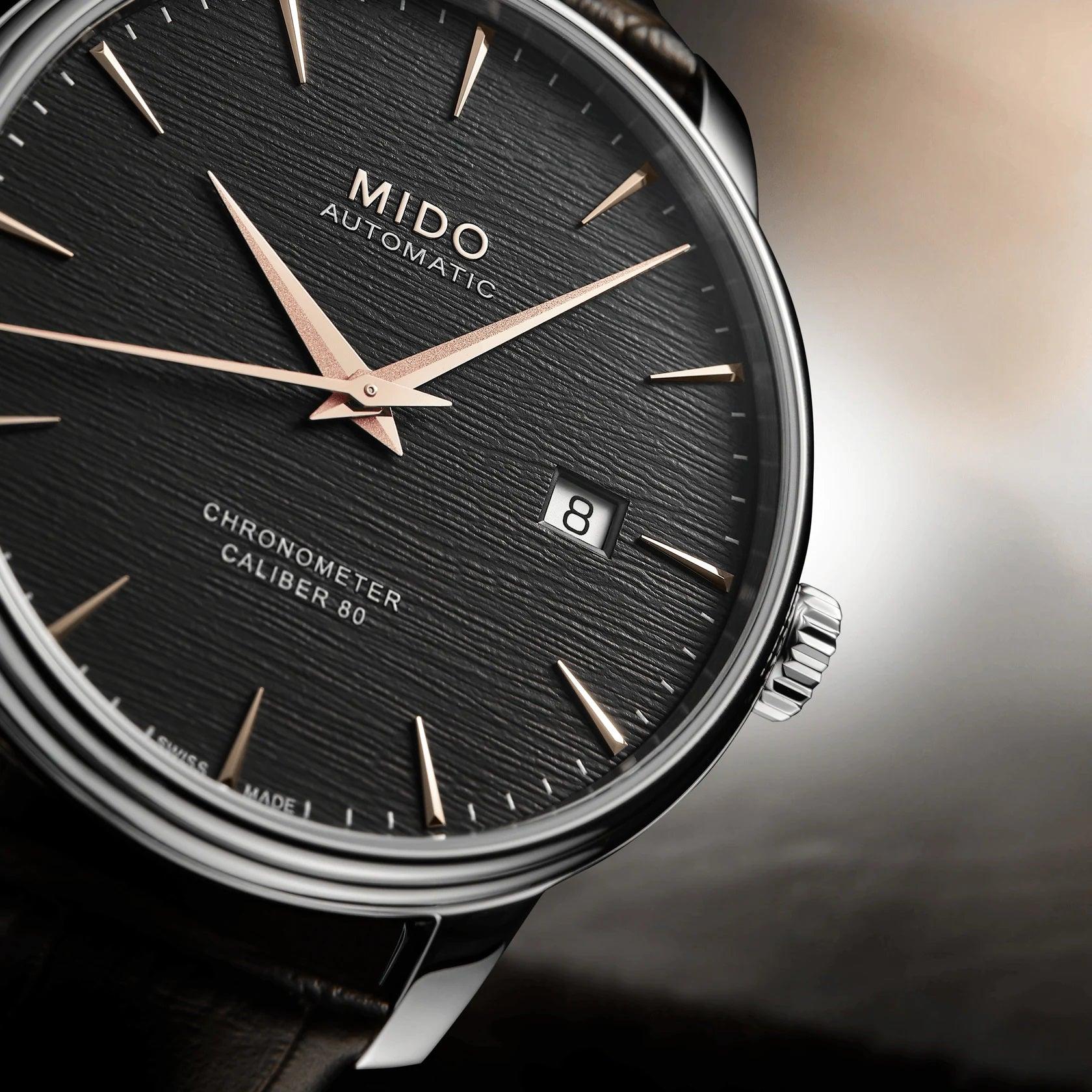 Mido orologio Baroncelli Chronometer Calibre 80 silicio automatico M027.408.16.061.00