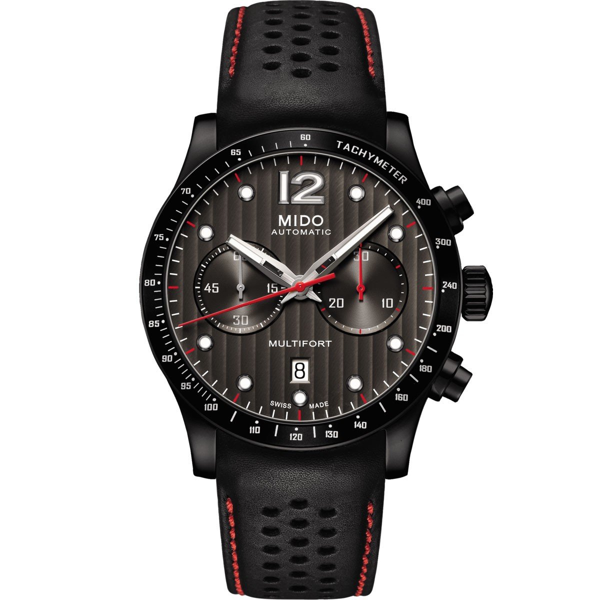 Mido orologio Multifort Chronograph Aluminium Bezel 44mm antracite automatico acciaio finitura PVD nero M025.627.36.061.00