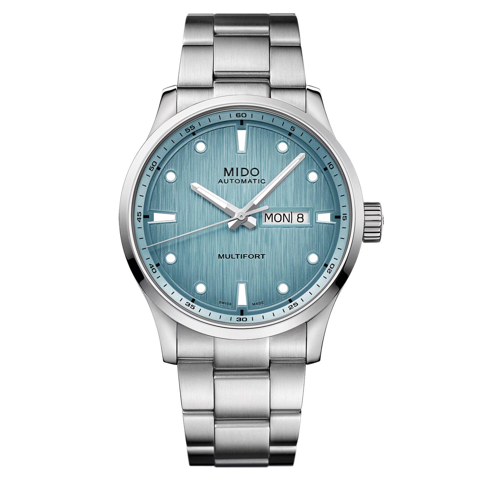 Mido orologio Multifort M Freeze 42mm turchese automatico acciaio M038.430.11.041.00