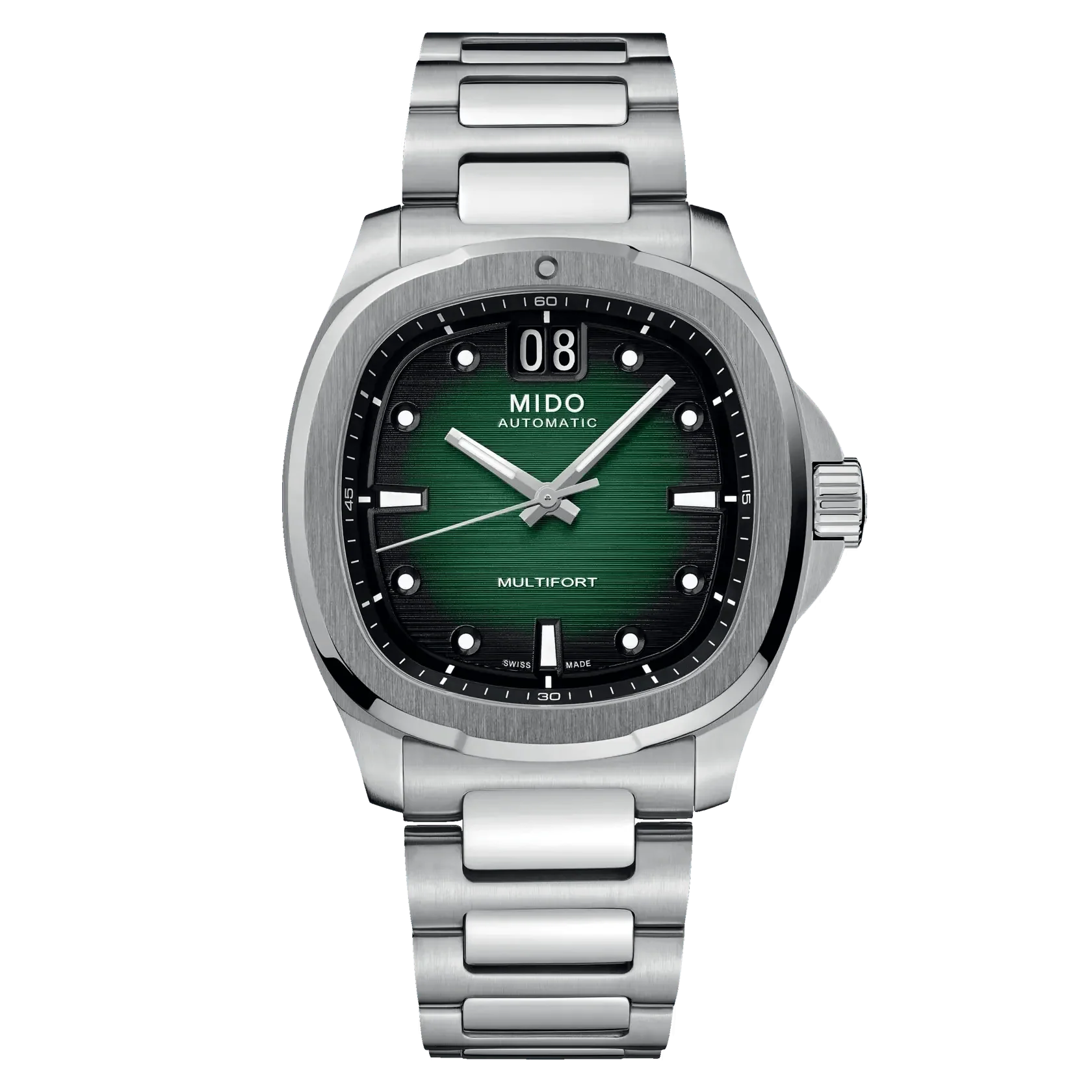 Mido orologio Multifort TV Big Date 40mm verde acciaio automatico M049.526.11.091.00