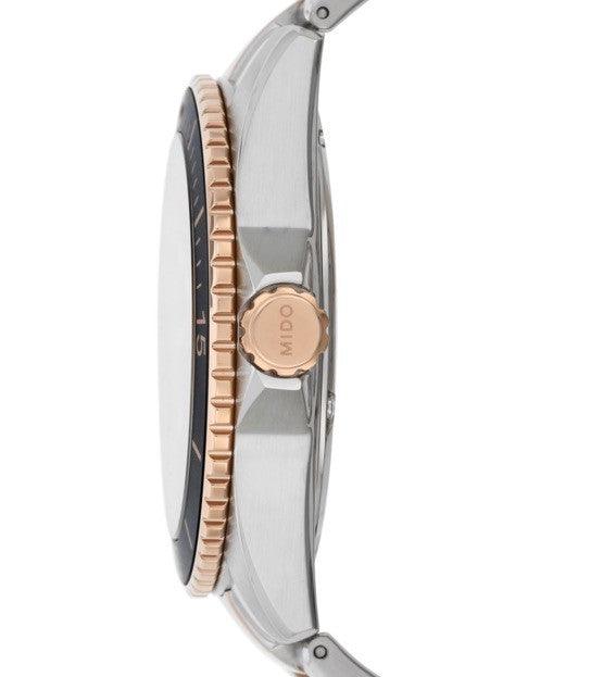 Mido orologio Ocean Star 200 42,5mm nero automatico acciaio finitura PVD oro rosa M026.430.22.051.00