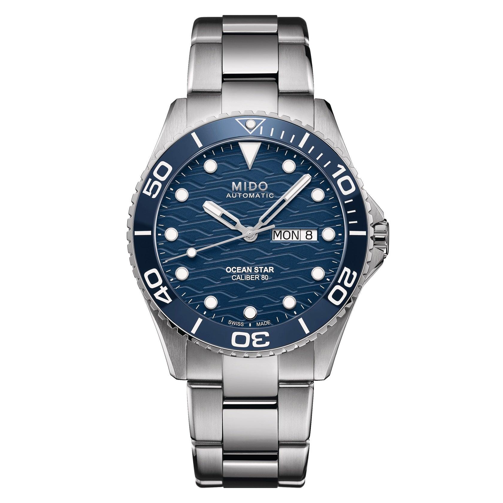 Mido orologio Ocean Star 200C 42mm blu automatico acciaio M042.430.11.041.00