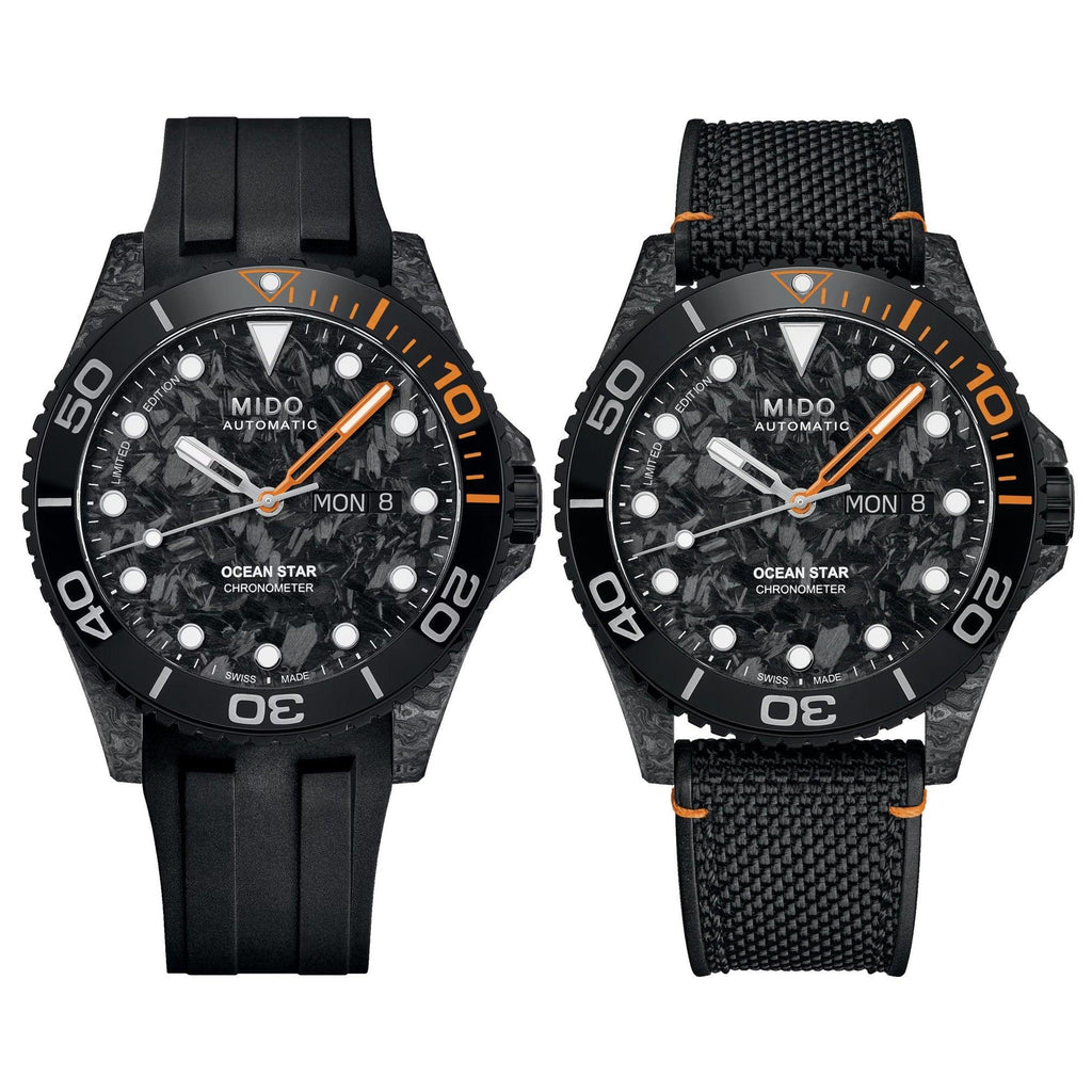 Mido orologio Ocean Star 200C Carbon Limited Edition Certificato Cosc 42mm nero automatico fibra di carbonio M042.431.77.081.00