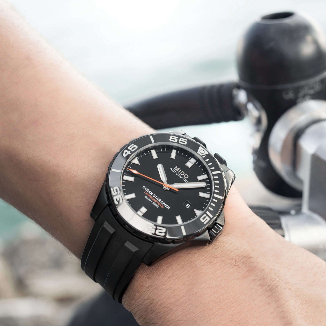 Mido orologio Ocean Star Diver 600 Chronometer silicio automatico M026.608.37.051.00