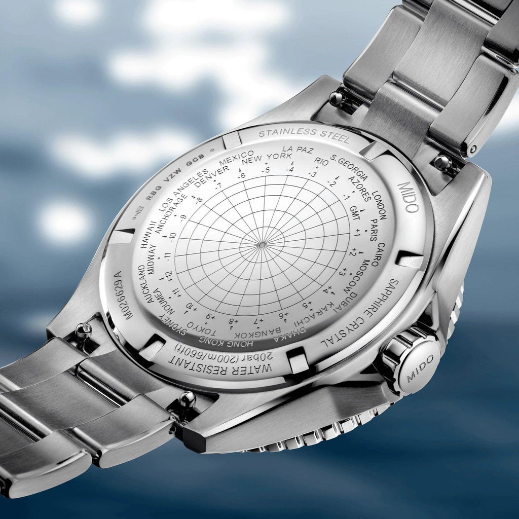 Mido orologio Ocean Star GMT Special Edition 44mm blu automatico acciaio M026.629.11.041.00